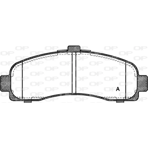 Sada brzdových platničiek kotúčovej brzdy OPEN PARTS BPA0431.10