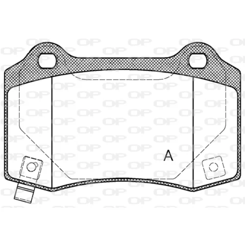 Sada brzdových platničiek kotúčovej brzdy OPEN PARTS BPA0434.54