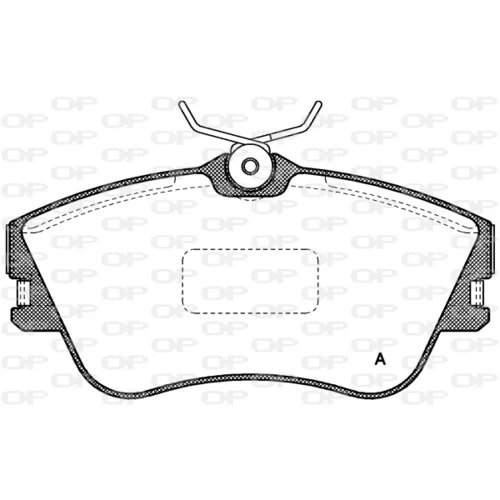 Sada brzdových platničiek kotúčovej brzdy OPEN PARTS BPA0480.00