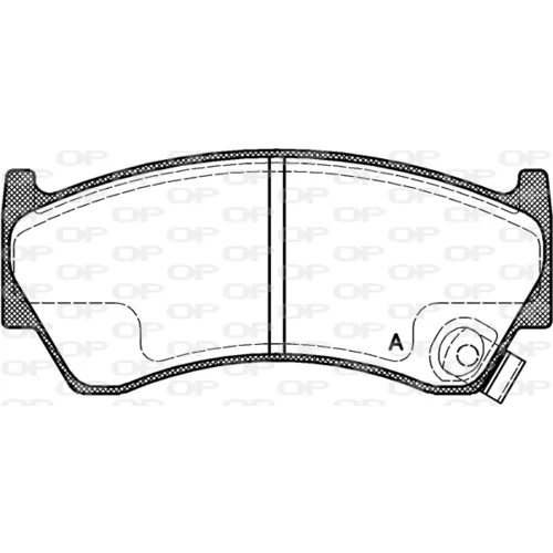 Sada brzdových platničiek kotúčovej brzdy OPEN PARTS BPA0592.42