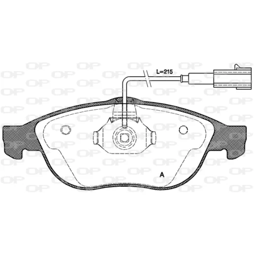 Sada brzdových platničiek kotúčovej brzdy OPEN PARTS BPA0660.11