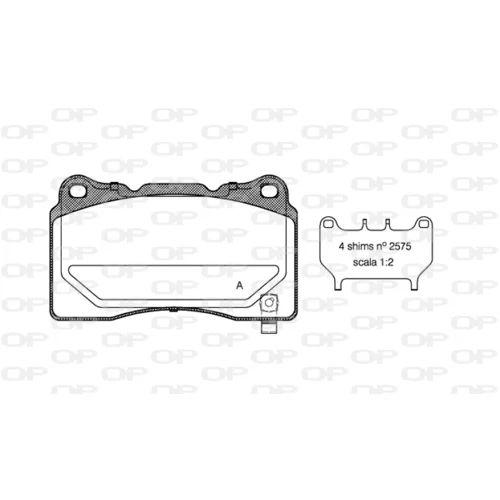 Sada brzdových platničiek kotúčovej brzdy OPEN PARTS BPA0666.04