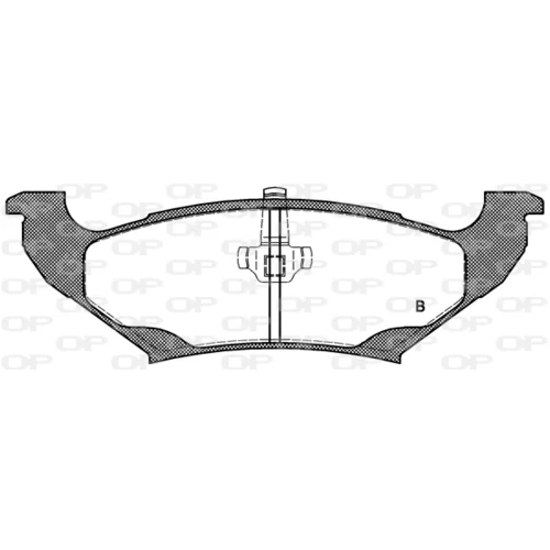Sada brzdových platničiek kotúčovej brzdy BPA0690.10 (OPEN PARTS) - obr. 1