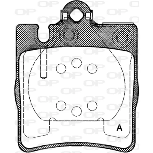 Sada brzdových platničiek kotúčovej brzdy OPEN PARTS BPA0709.00