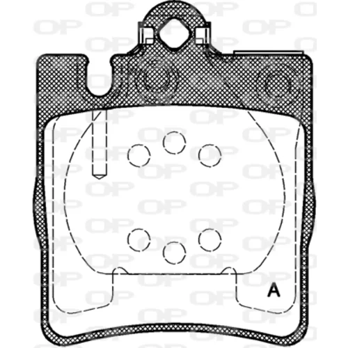 Sada brzdových platničiek kotúčovej brzdy OPEN PARTS BPA0709.10
