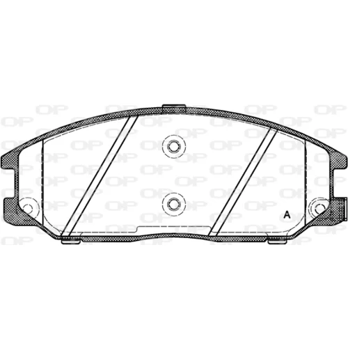 Sada brzdových platničiek kotúčovej brzdy OPEN PARTS BPA0771.12