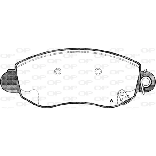 Sada brzdových platničiek kotúčovej brzdy OPEN PARTS BPA0772.02