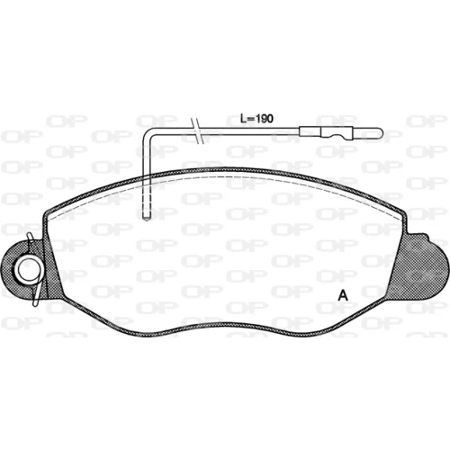 Sada brzdových platničiek kotúčovej brzdy OPEN PARTS BPA0772.22