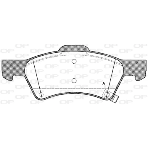 Sada brzdových platničiek kotúčovej brzdy OPEN PARTS BPA0810.02