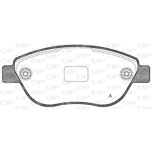 Sada brzdových platničiek kotúčovej brzdy OPEN PARTS BPA0859.10