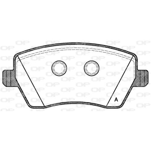Sada brzdových platničiek kotúčovej brzdy OPEN PARTS BPA0987.00
