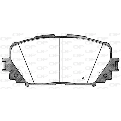 Sada brzdových platničiek kotúčovej brzdy OPEN PARTS BPA1258.00