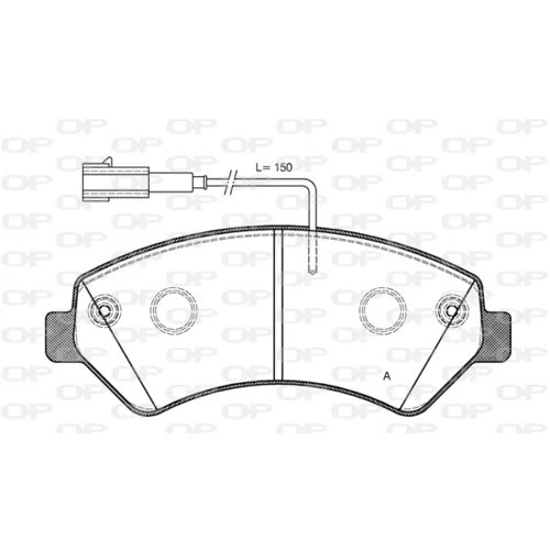 Sada brzdových platničiek kotúčovej brzdy OPEN PARTS BPA1275.22