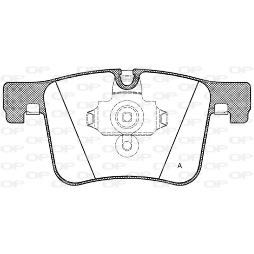 Sada brzdových platničiek kotúčovej brzdy OPEN PARTS BPA1457.00
