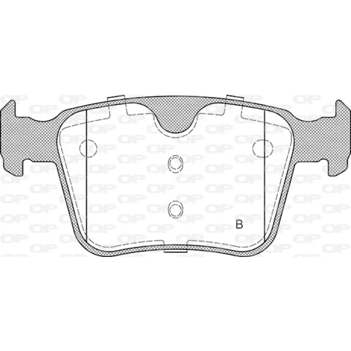 Sada brzdových platničiek kotúčovej brzdy BPA1516.45 (OPEN PARTS) - obr. 1