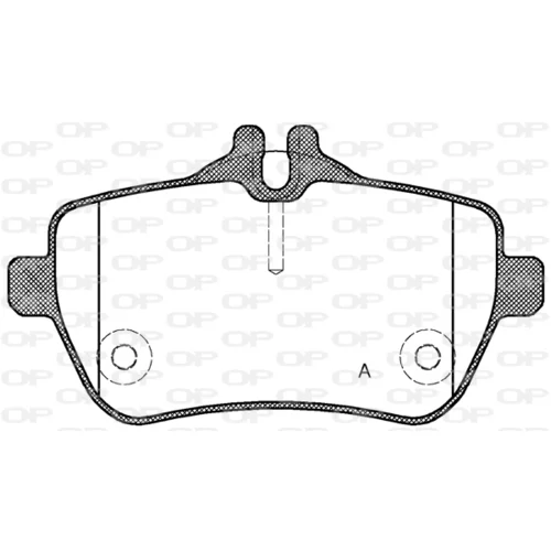 Sada brzdových platničiek kotúčovej brzdy OPEN PARTS BPA1535.00