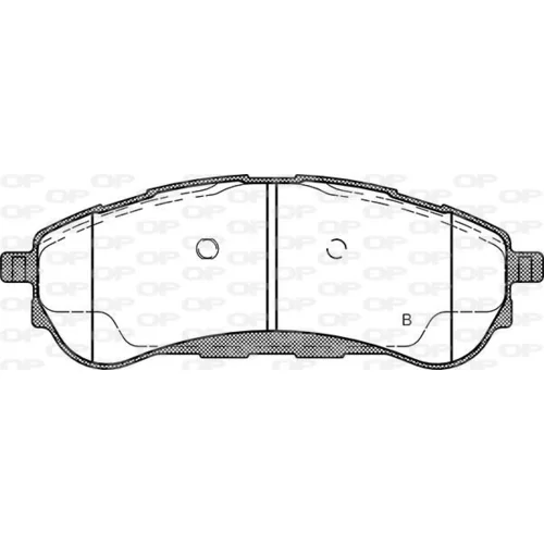 Sada brzdových platničiek kotúčovej brzdy BPA1750.12 (OPEN PARTS) - obr. 1