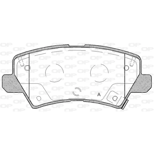 Sada brzdových platničiek kotúčovej brzdy OPEN PARTS BPA1804.02