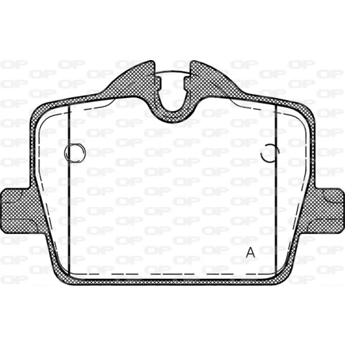 Sada brzdových platničiek kotúčovej brzdy OPEN PARTS BPA1874.00