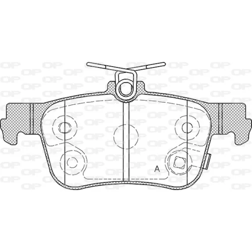 Sada brzdových platničiek kotúčovej brzdy OPEN PARTS BPE1551.28