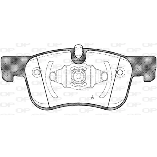 Sada brzdových platničiek kotúčovej brzdy OPEN PARTS BPE1580.00