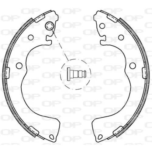 Sada brzdových čeľustí OPEN PARTS BSA2091.00