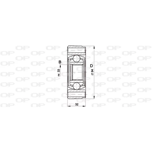 Sada kĺbov hnacieho hriadeľa OPEN PARTS CVJ5402.20