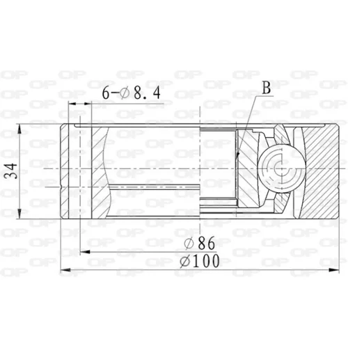 Sada kĺbov hnacieho hriadeľa OPEN PARTS CVJ5861.20
