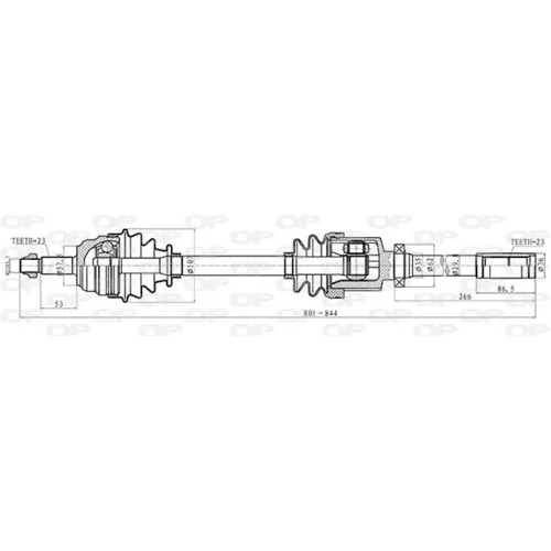 Hnací hriadeľ OPEN PARTS DRS6167.00