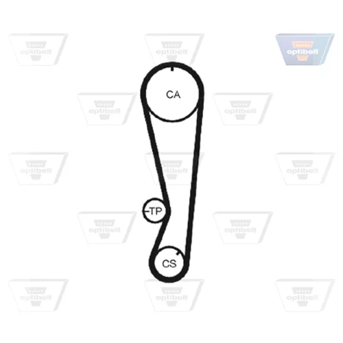 Ozubený remeň ZRK 1004 /OPTIBELT/ - obr. 1