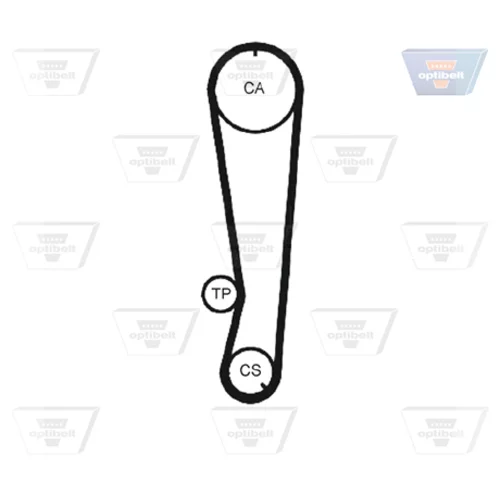 Ozubený remeň ZRK 1159 /OPTIBELT/ - obr. 1