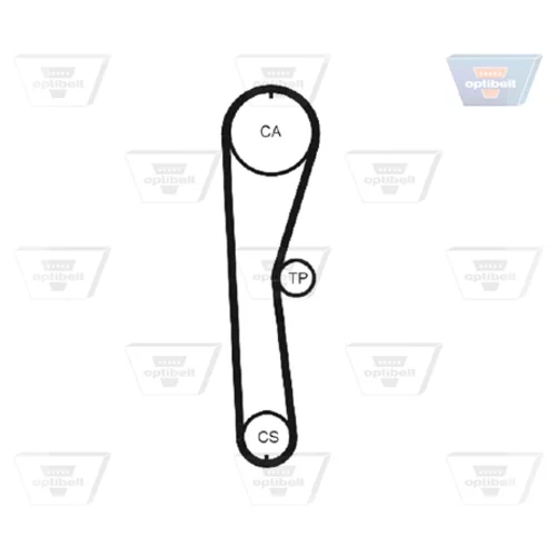 Ozubený remeň ZRK 1154 /OPTIBELT/ - obr. 1