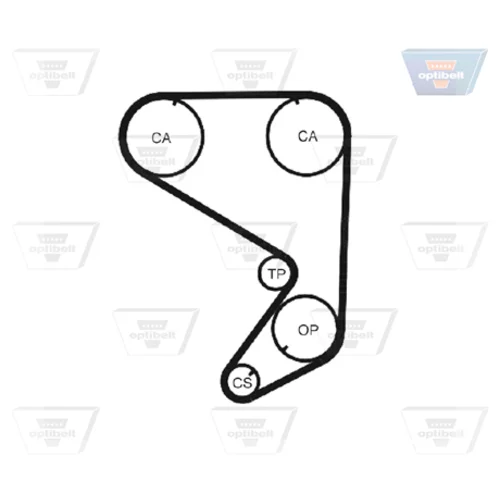 Ozubený remeň ZRK 1089 /OPTIBELT/ - obr. 2