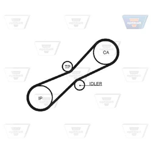 Ozubený remeň OPTIBELT ZRK 1257