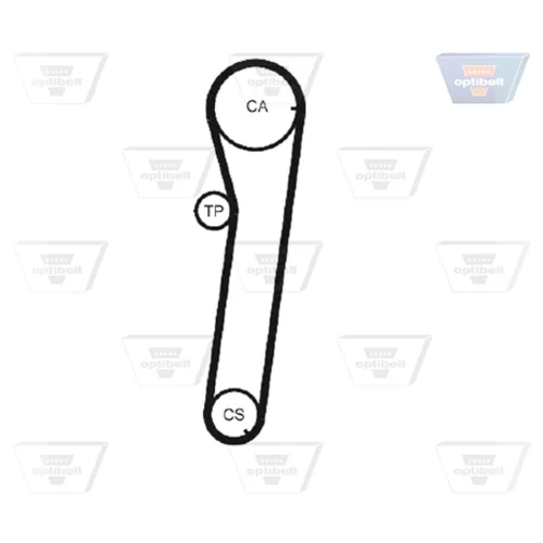 Ozubený remeň ZRK 1157 /OPTIBELT/ - obr. 2