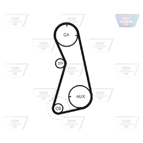 Ozubený remeň OPTIBELT ZRK 1232