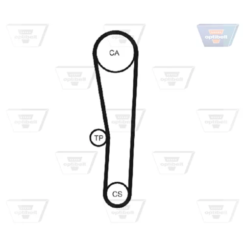 Ozubený remeň OPTIBELT ZRK 1333