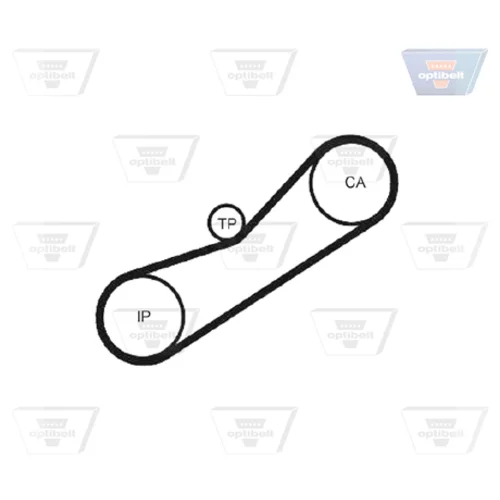 Ozubený remeň ZRK 1076 /OPTIBELT/ - obr. 1
