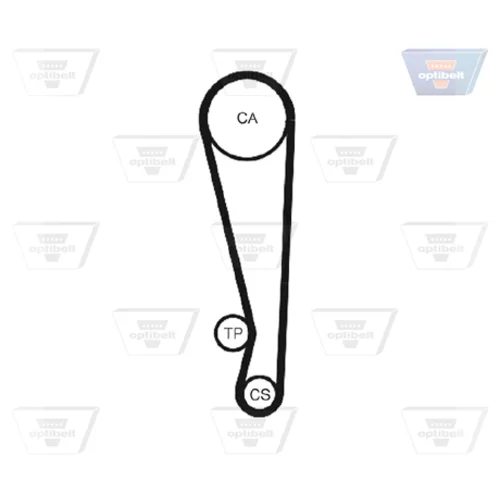 Ozubený remeň ZRK 1071 /OPTIBELT/ - obr. 1