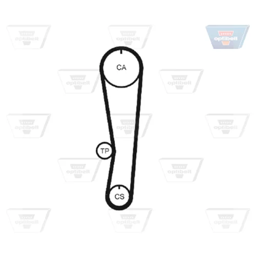 Ozubený remeň ZRK 1154 /OPTIBELT/ - obr. 3