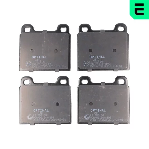 Sada brzdových platničiek kotúčovej brzdy OPTIMAL BP-02110