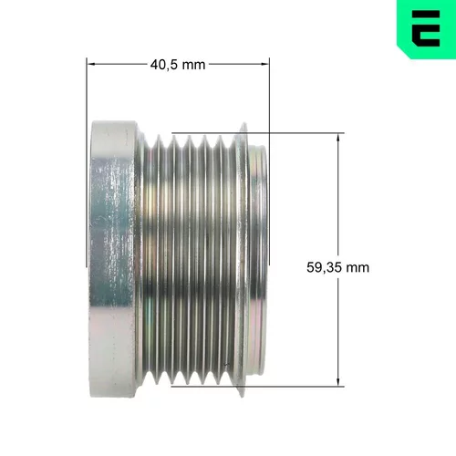 Voľnobežka alternátora F5-1124 /OPTIMAL/ - obr. 2