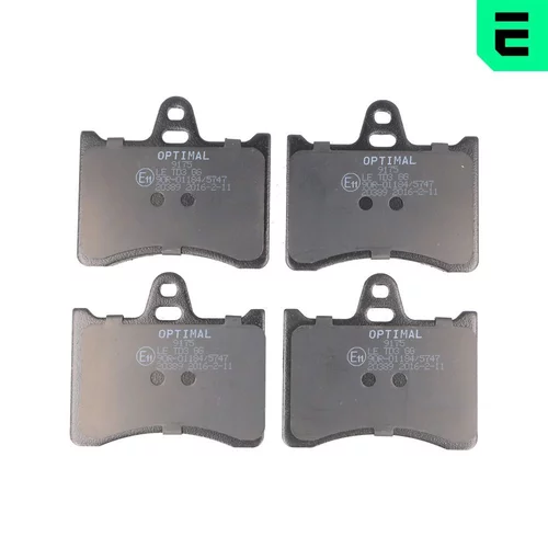 Sada brzdových platničiek kotúčovej brzdy OPTIMAL BP-09175
