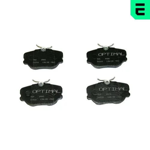 Sada brzdových platničiek kotúčovej brzdy OPTIMAL BP-09580