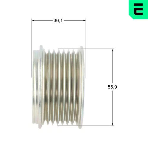 Voľnobežka alternátora F5-1182 /OPTIMAL/ - obr. 2