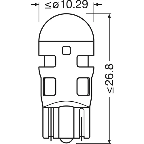 Žiarovka pre osvetlenie vnútorného priestoru 2825DWP-2BL /OSRAM/ - obr. 1