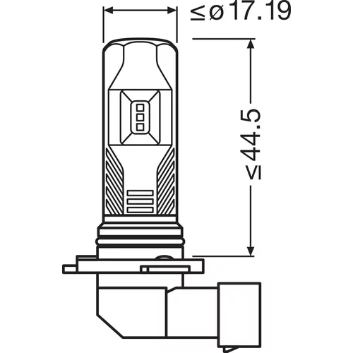 Žiarovka pre diaľkový svetlomet 9145DWESY-2HB /OSRAM/ - obr. 2