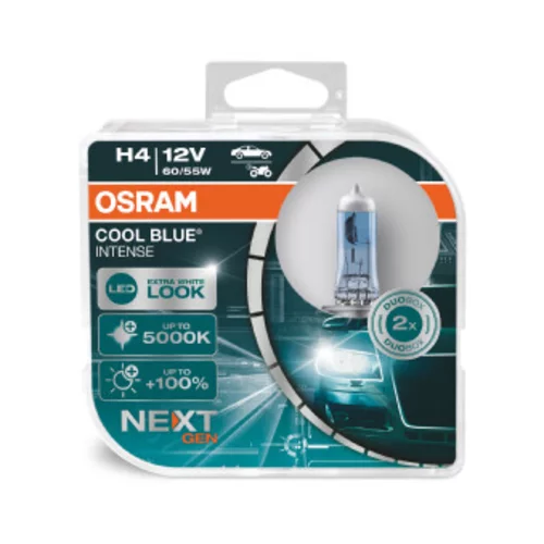 Halogénové žiarovky Osram H4 12V 60/55W P43t Cool Blue NEXT GEN 5000K 2 ks /MIX/ - obr. 1