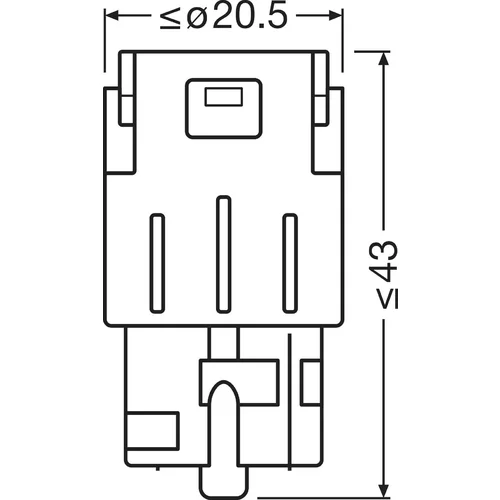 Žiarovka pre smerové svetlo OSRAM 7504DYP-2BL