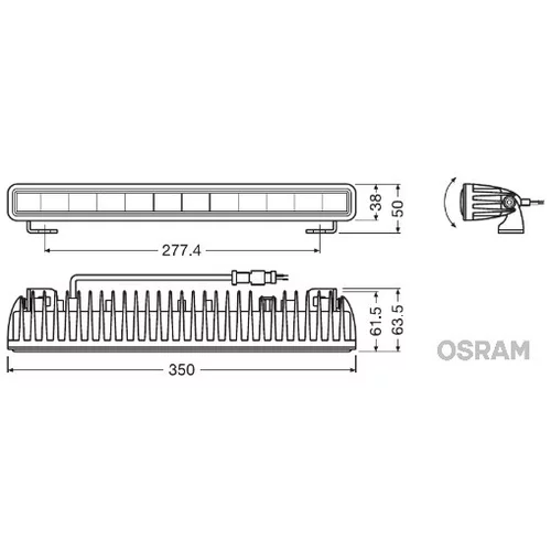 Diaľkový svetlomet LEDDL106-SP /OSRAM/ - obr. 1